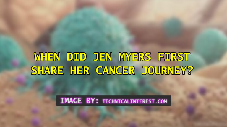 When Did Jen Myers First Share Her Cancer Journey?